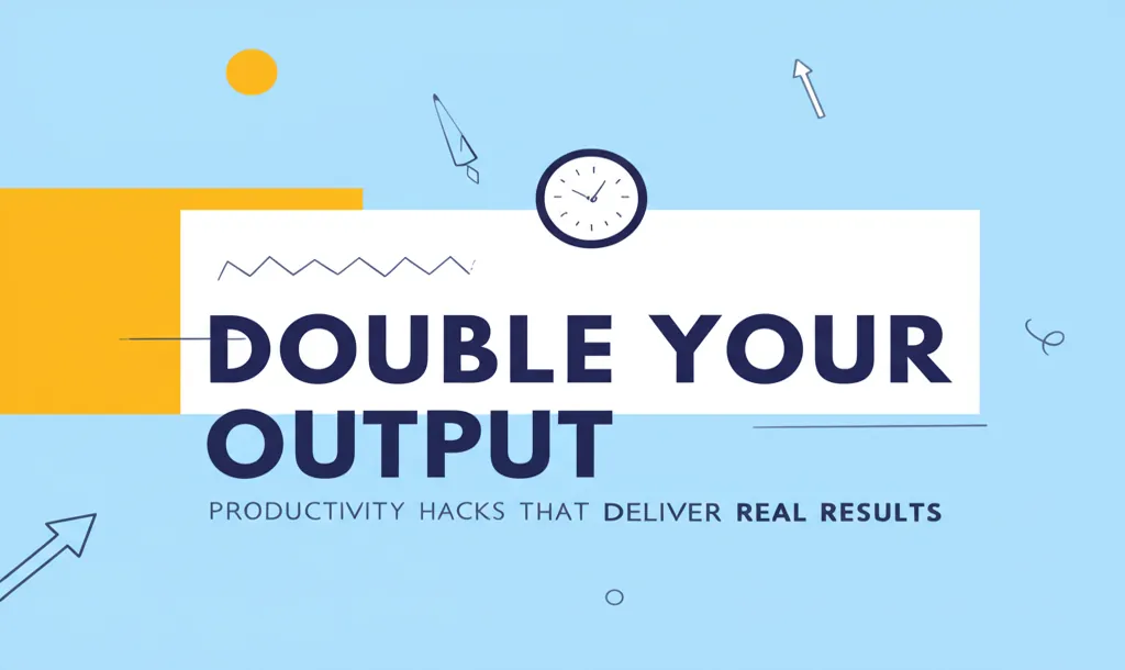 Double Your Output: Productivity Hacks That Deliver Real Results